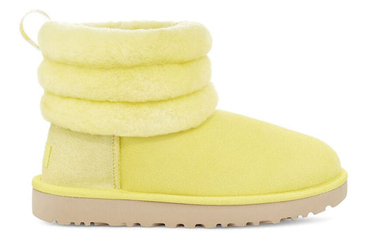 (WMNS) UGG Classic Mini Fluff Quilted Boot 'Yellow' 1098533-MRT