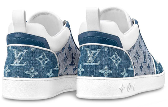 (WMNS) LOUIS VUITTON LV Boombox Monogram Sneakers Denim-Blue 1A8E3S
