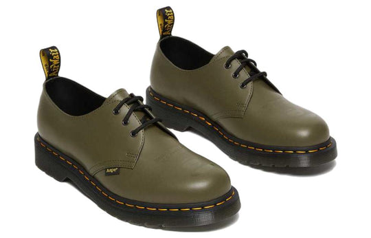 Dr.Martens 1461 AAPE Smooth Leather Oxford Shoes 'Olive Green' 27984355