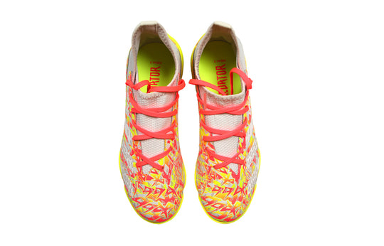 (GS) adidas X Predator Freak.3 TF Turf Soccer Shoes 'Grey Red Yellow' GZ7095