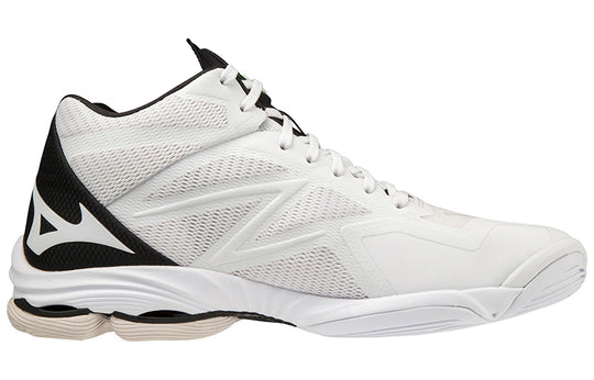 Mizuno Wave Lightning Z7 Mid Volleyball Shoes 'White Black Grey' V1GA225009