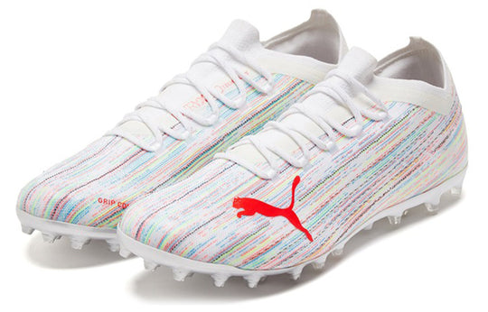 PUMA Ultra 1.2 MG Soccer Shoes White/Red 106341-04