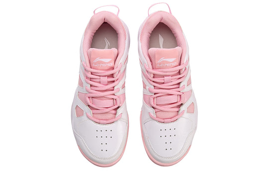 (WMNS) Li-Ning Badminton Shoes 'White Pink' AYTN024-4
