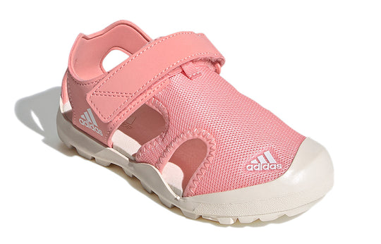 (GS) adidas Terrex Captain Toey K Velcro Outdoor Flat Heel Minimalistic Sports Pink Sandals EF2244