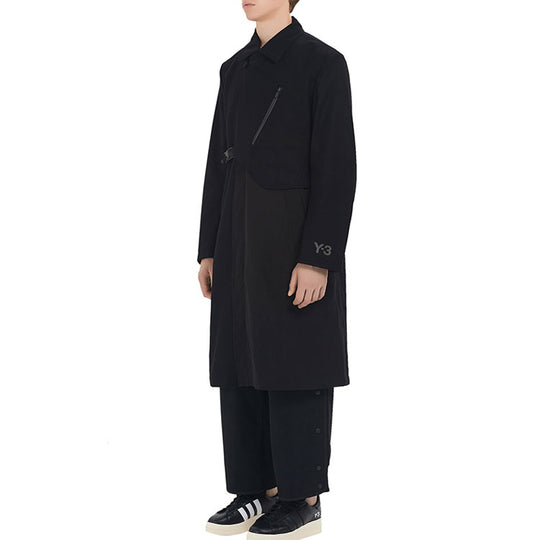 adidas Y-3 CH1 Wool Flannel Coat 'Black' GK4383