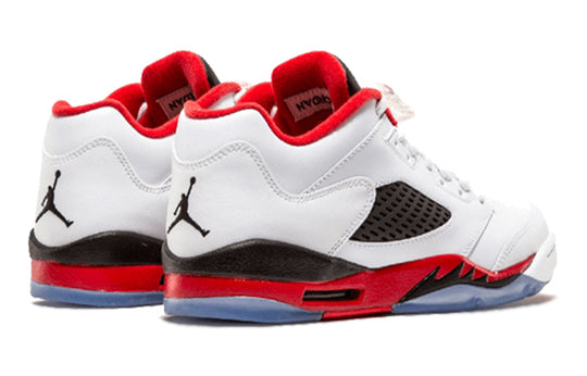 (GS) Air Jordan 5 Retro Low 'Fire Red' 2016 314338-101 Big Kids Basketball Shoes  -  KICKS CREW