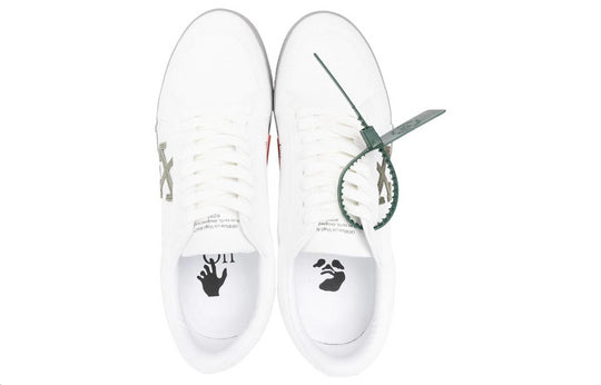 Off-White Vulc Low Canvas Sneaker 'White Grey Orange' OMIA085F22FAB0010156