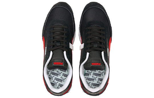 PUMA Unisex Future Rider Vintage Sneakers Black/Red 380464-04
