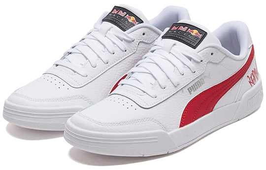 PUMA RBR Caracal White/Red Casual Low Board Shoes 339854-02