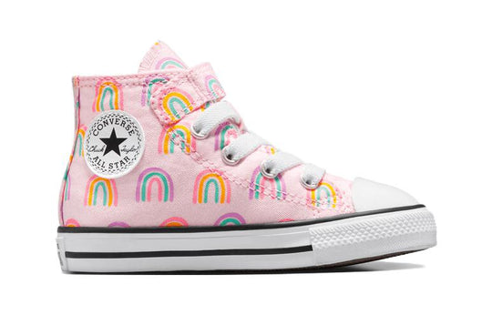 (TD) Converse Chuck Taylor All Star Easy-On Rainbows Stretch-Lace 'Pink' A04773F
