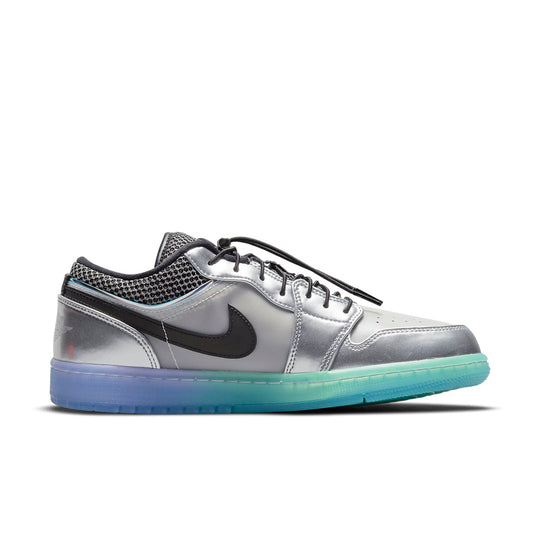 (WMNS) Air Jordan 1 Low SE 'Metallic Silver Gradient' DJ5199-109 Retro Basketball Shoes  -  KICKS CREW