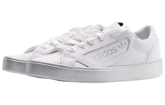 (WMNS) adidas Sleek 'White Silver Metallic' EG7748