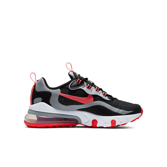 (GS) Nike Air Max 270 React 'Black Red Gray' BQ0103-019