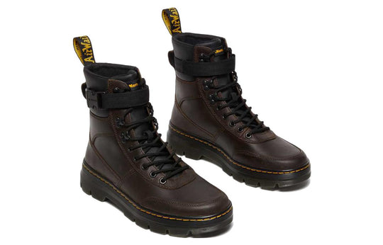 Dr.Martens Combs Tech Crazy Horse Leather Casual Boots 'Dark Brown Crazy Horse' 27804201