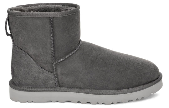 UGG Classic Mini Fleece Lined Snow Boots Dark Grey 1002072-DGRY