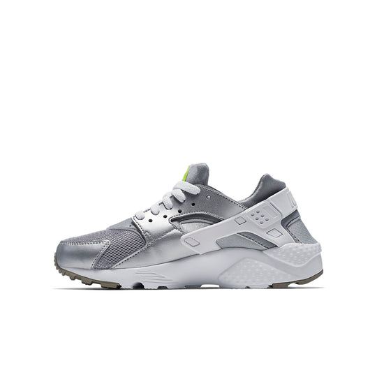 (GS) Nike Huarache Silver/White 654280-003