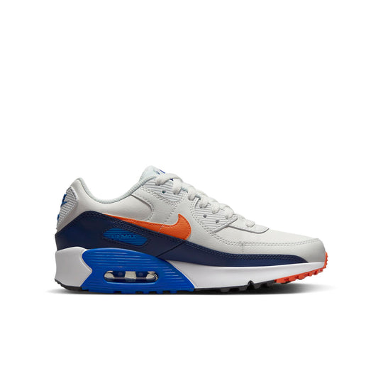 (GS) Nike Air Max 90 LTR Leather 'Gray Blue' CD6864-120