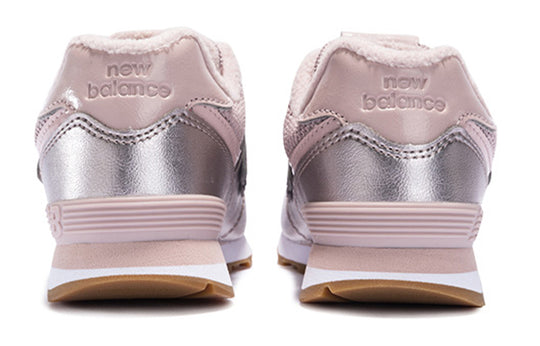 New Balance 574 Series Low-Top K Silver/Pink YV574YSP
