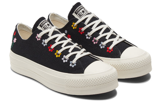 (WMNS) Converse Chuck Taylor All Star Lift Platform Low 'Floral Embroidery' A02566C