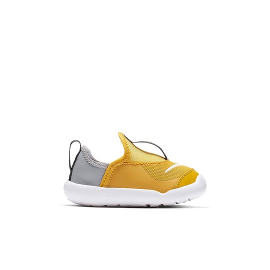 (TD) Nike Lil' Swoosh 'Yellow Ochre Wolf Grey' AQ3113-701