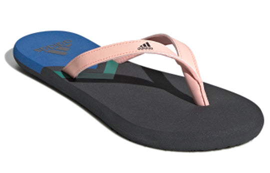 (WMNS) adidas Eezay Flip Flop Slipper 'Black Pink Blue' F35030