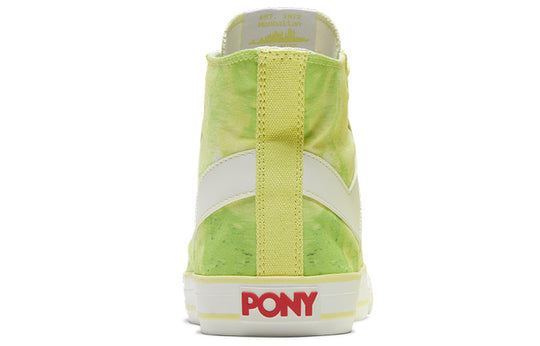 PONY Fashion High Canvas Shoes Green 02M1SH21AG