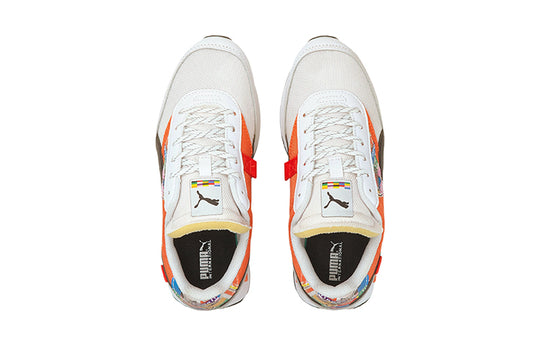 PUMA Future Rider Intl Game K Running Shoes White/Orange/Black 380138-01