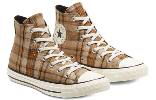 (WMNS) Converse Chuck Taylor All Star Khaki Plaid Sneakers 568925C