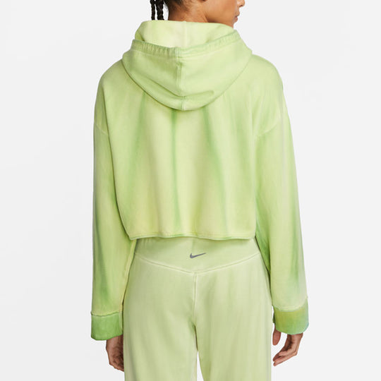 (WMNS) Nike Yoga Luxe Fleece Hoodie 'Lime Green' DN3712-736