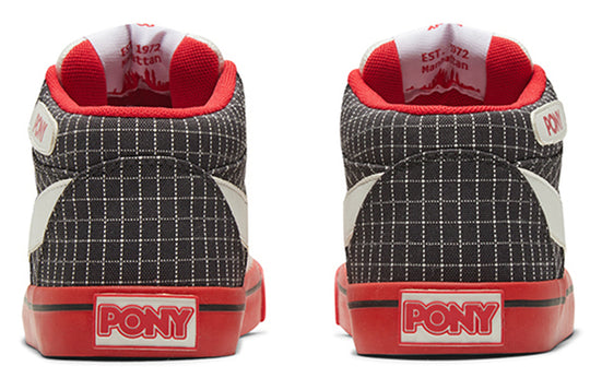 PONY ATop Skate Shoes White/Red 02M1AT04RW