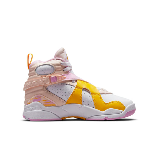 (GS) Air Jordan 8 Retro 'Light Arctic Pink' 580528-816 Big Kids Basketball Shoes  -  KICKS CREW