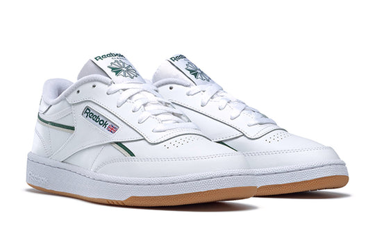 Reebok Club C 85 White Green Skate Shoes Unisex 'White Green' FW4294