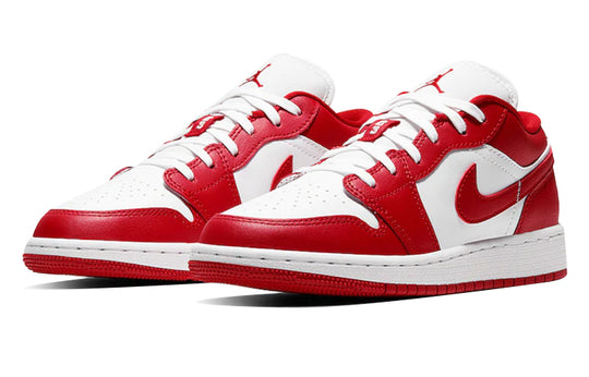 (GS) Air Jordan 1 Low 'Gym Red' 553560-611 Big Kids Basketball Shoes  -  KICKS CREW