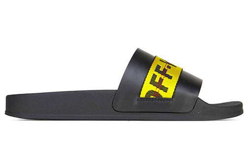 OFF-WHITE Industrial Sliders 'Black Yellow' S/S 2019 OMIA088S19C220341060