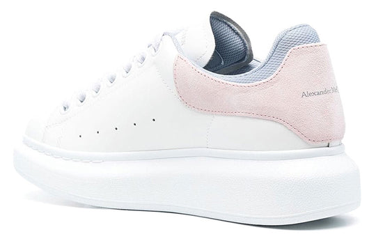 (WMNS) Alexander McQueen Oversized Sneakers 'White Pink Blue' 697103WIBNT8874