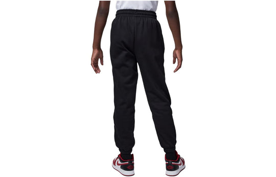 (GS) Air Jordan Jumpman Logo Mens Fleece Pants 'Black' FZ1875-010