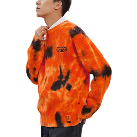 Li-Ning BadFive Tie Dye Graphic Sweater 'Orange Black' AMBR097-2