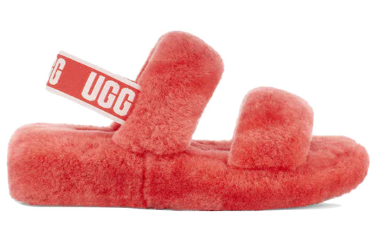(WMNS) UGG Oh Yeah Thick Sole Red Sandals 1107953-PCRL
