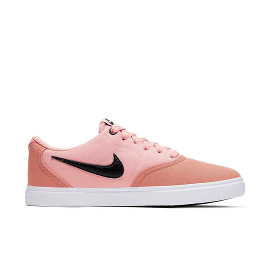 (WMNS) Nike SB Skateboard Check Solarsoft Canvas Low-Top Sneakers Pink/Black 921463-202