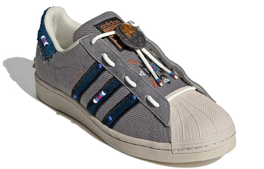 adidas originals Superstar Shoes 'Grey Blue Red' S29064