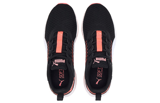 (WMNS) PUMA Elate Nrgy Softfoam+ Low Running Shoes Black/Orange/Grey 194057-03