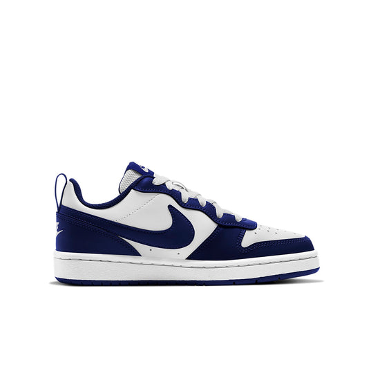 (GS) Nike Court Borough Low 2 'White Signal Blue' BQ5448-107