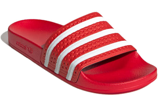 adidas originals Adilette Slides Red/White EF5432