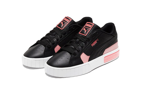 (WMNS) PUMA Cali Casual Board Shoes Black/Pink 380693-02