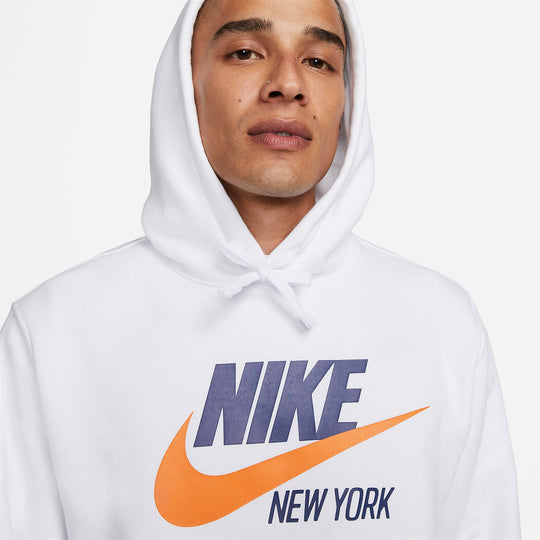 Nike Sportswear New York Fleece Hoodie 'White' CQ7205-100