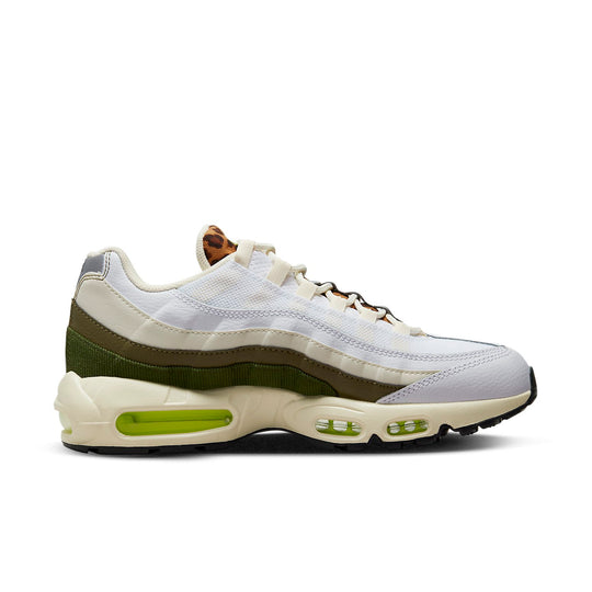 Nike Air Max 95 Leopard Tongue Low Tops Retro White Green DX8972-100