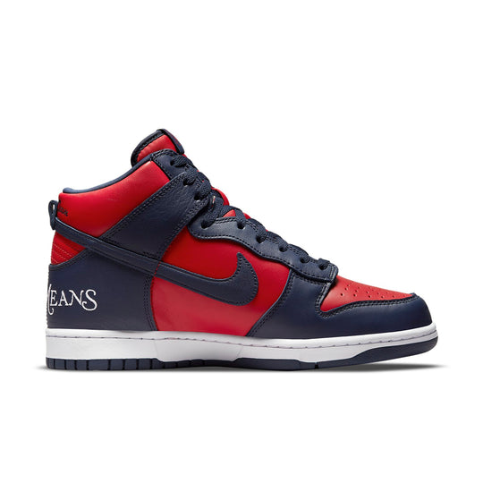 Nike x Supreme SB Dunk High 'By Any Means - Red Navy' DN3741-600