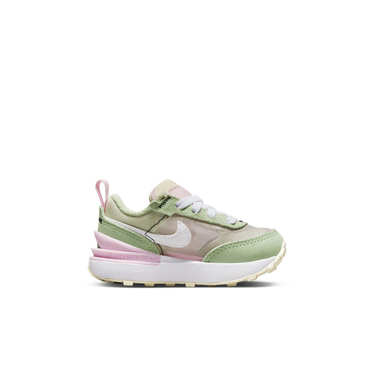 (TD) Nike Waffle One Athleisure Casual Sports Shoe Green Pink DC0479-602