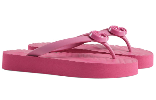 (WMNS) Gucci Chevron Thong Sandal 'Pink' 655463-J8710-5609