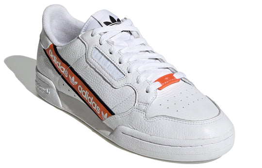 adidas Continental 80 'Wordmark Side Stripe - White Orange' H68725